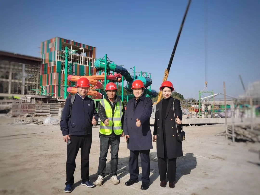 快讯 | 今年会游乐董事长一行视察南北湖开元森泊水乐园项目进展情况